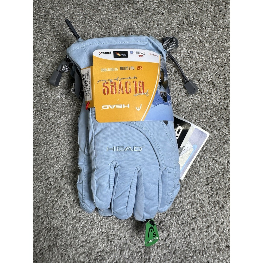 Head Ski Gloves S Junior Blue Waterproof Insulated Winter Snow New